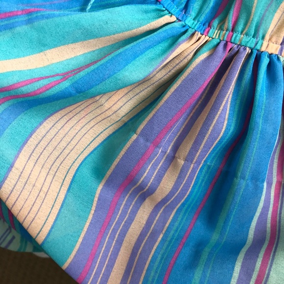 VINTAGE Striped Pastel Dress! - Picture 8 of 8
